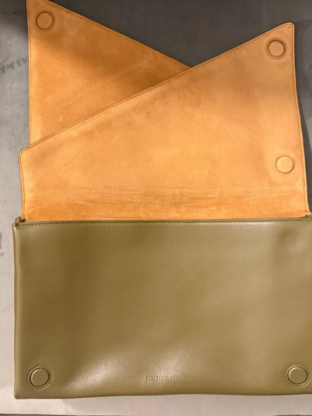 Bottega Venetta Leather Clutch